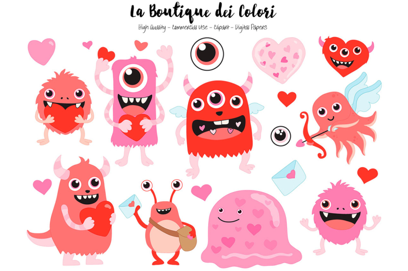 red-valentine-monster-clipart