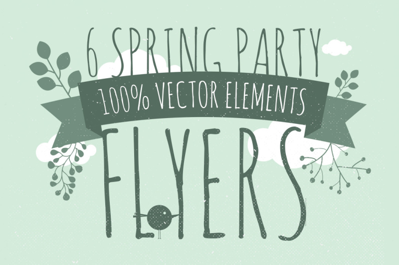 6-spring-flyers-vector-print