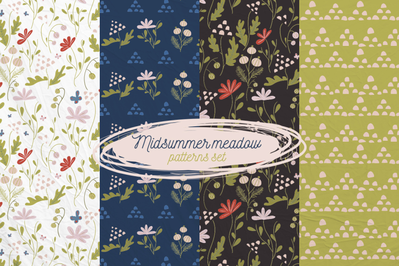 midsummer-meadow-patterns-set