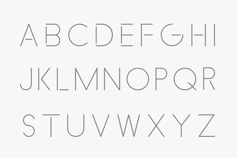 Minimalistic Font English Alphabet By Expressshop Thehungryjpeg Com