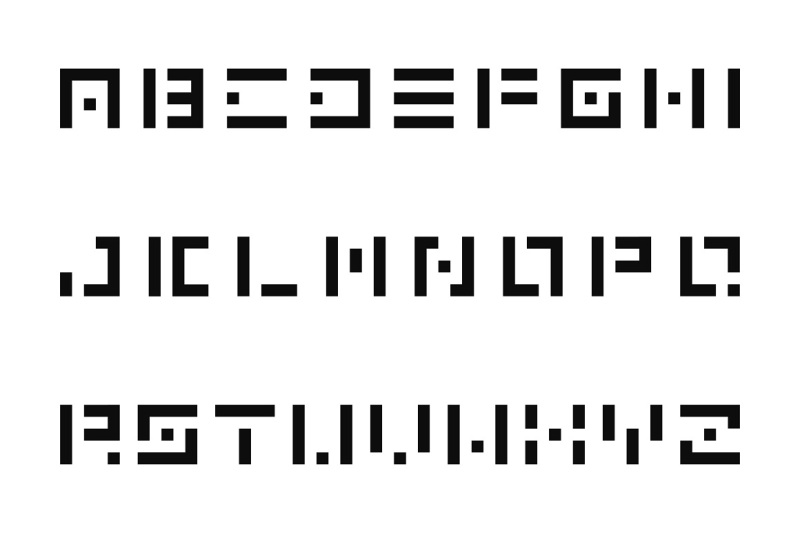 digital-font-english-alphabet
