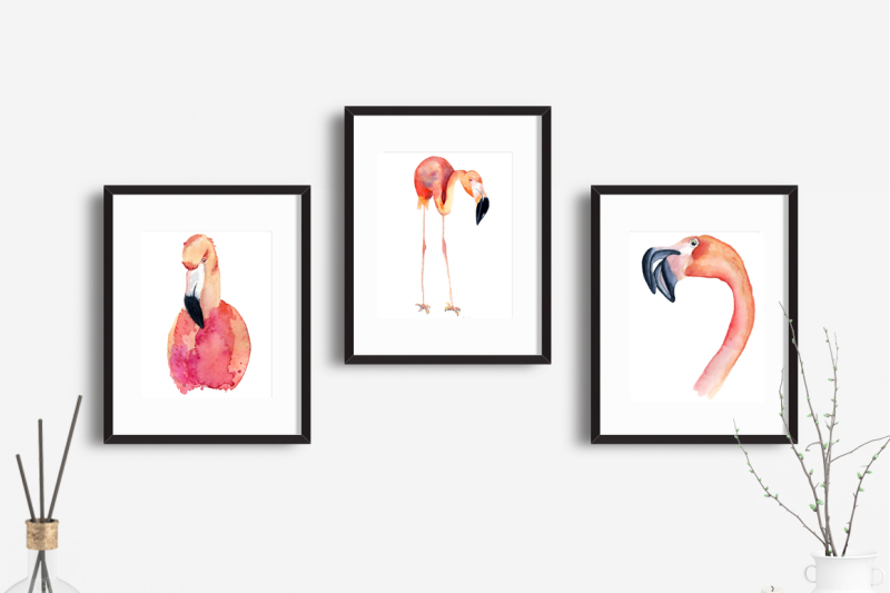 watercolor-flamingo-clipart-tropical-summer-set-vol-2