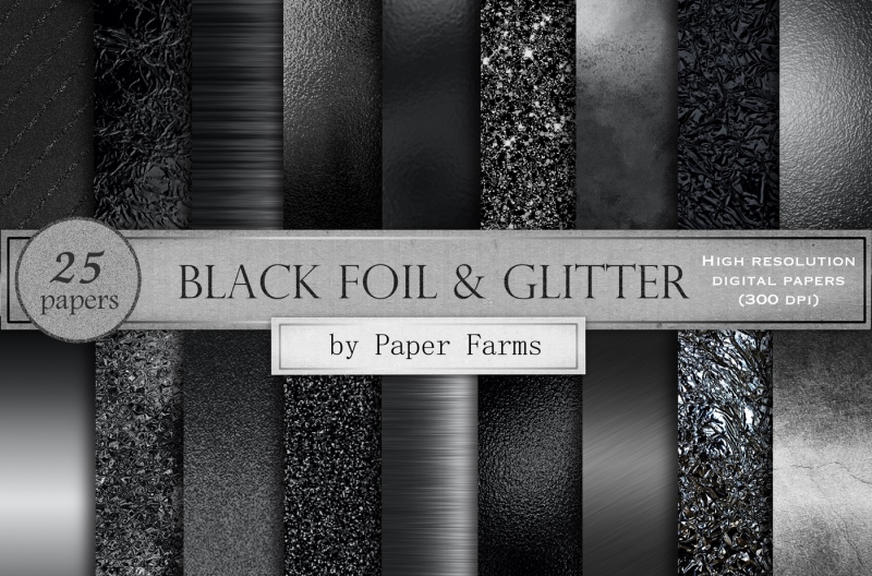 black-foil-and-glitter