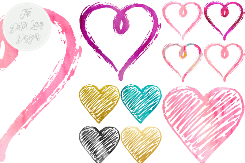 funky-valentine-heart-clipart-set