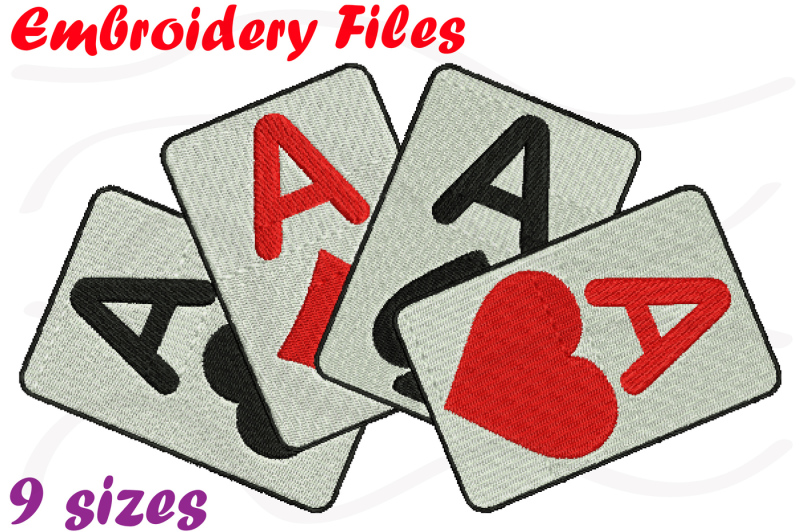 poker-four-aces-designs-for-embroidery-machine-instant-download-commercial-use-digital-file-4x4-5x7-hoop-icon-symbol-sign-casino-games-44b