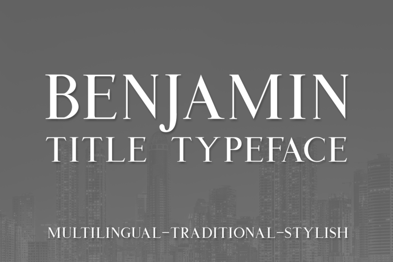 benjamin-title-typeface