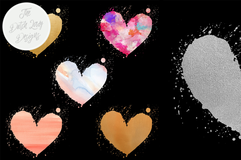 painted-valentine-heart-clipart-set