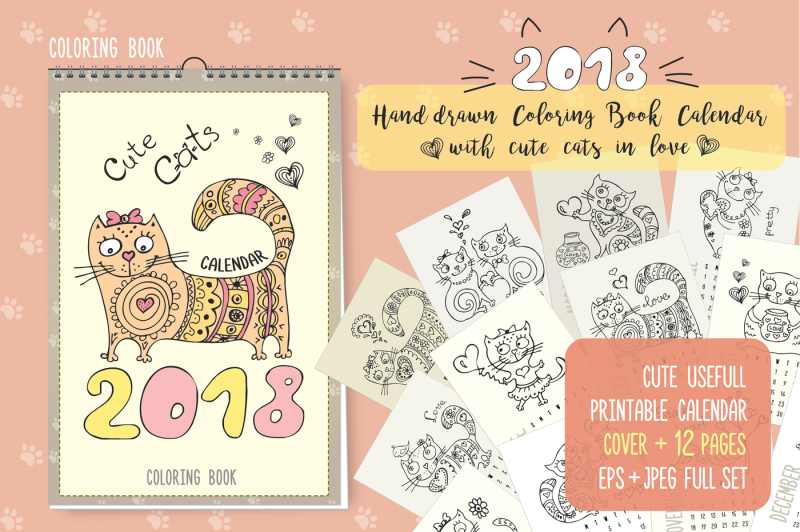 coloring-book-calendar-2018