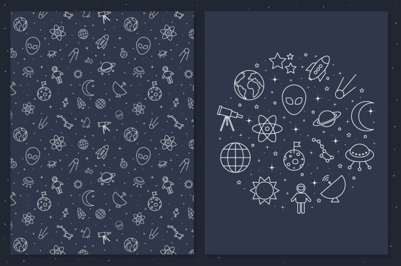 space-icons-set-astronomy