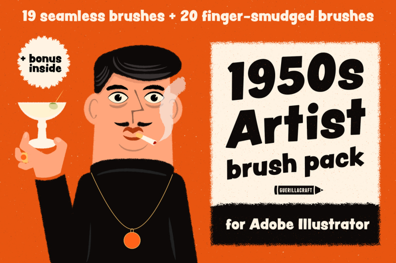 1950s-artist-brush-pack