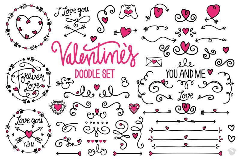 valentine-s-vector-doodle-set