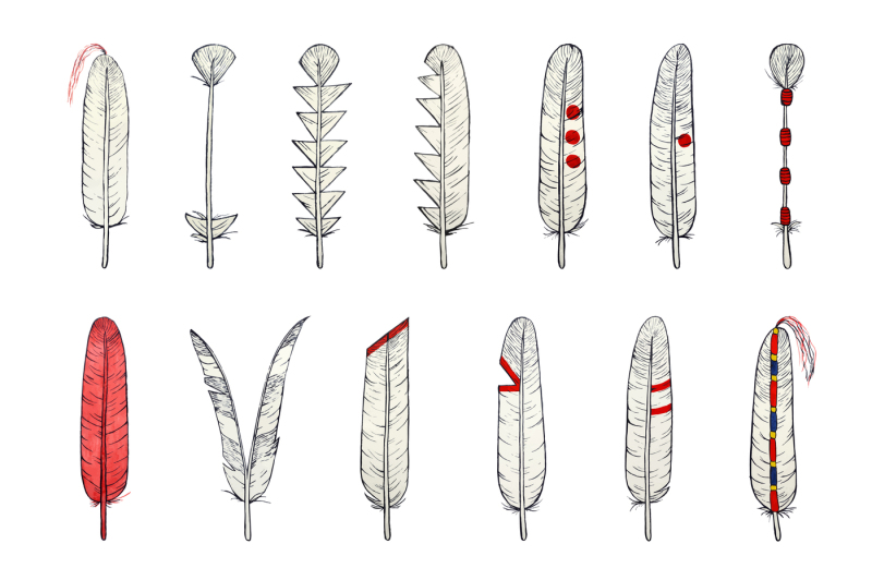 hand-drawn-native-american-feathers