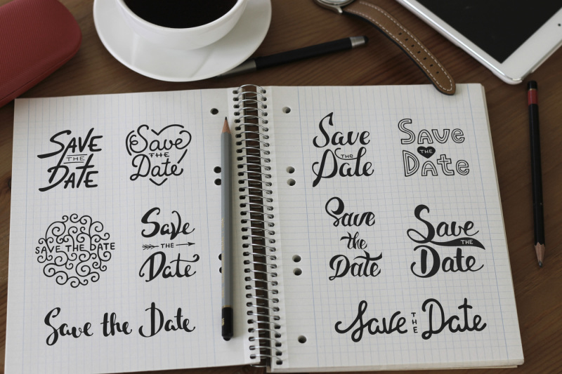 save-the-date-lettering-and-watercolor