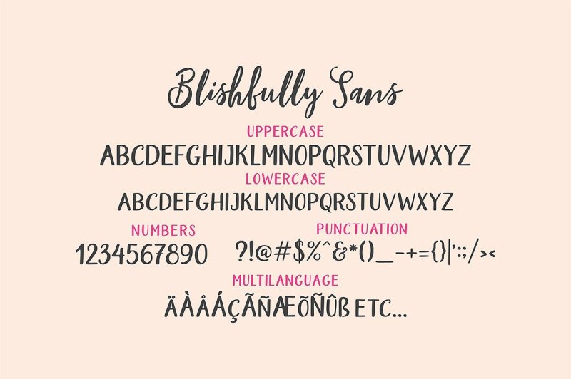 blishfully-font-duo
