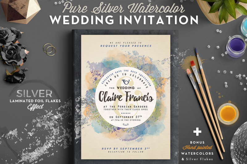 pure-silver-watercolor-wedding-card