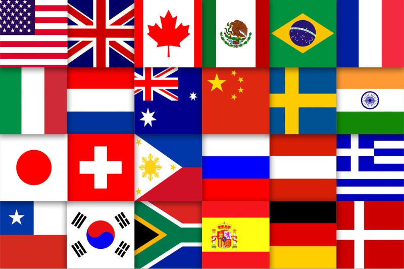 world-flags-digital-paper