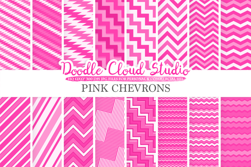 pink-chevron-digital-paper-chevron-and-stripes-pattern-zig-zag-lines-background-instant-download-for-personal-and-commercial-use