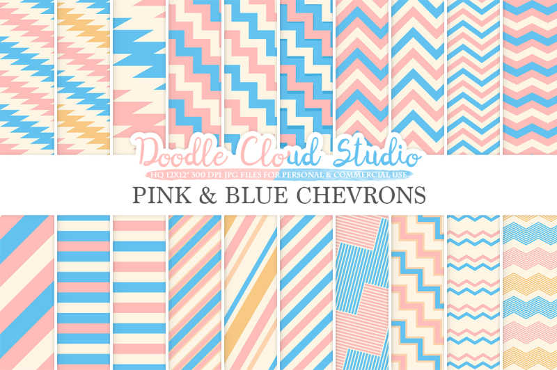 pink-and-blue-chevron-digital-paper-chevron-and-stripes-pattern-zig-zag-lines-pink-and-azure-background-for-personal-and-commercial-use