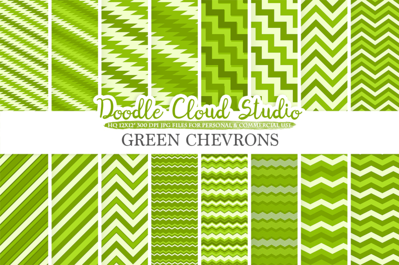 green-chevron-digital-paper-chevron-and-stripes-pattern-zig-zag-lines-background-instant-download-for-personal-and-commercial-use