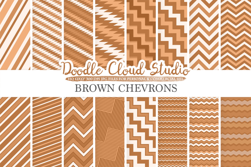 brown-chevron-digital-paper-chevron-and-stripes-pattern-zig-zag-lines-background-instant-download-for-personal-and-commercial-use