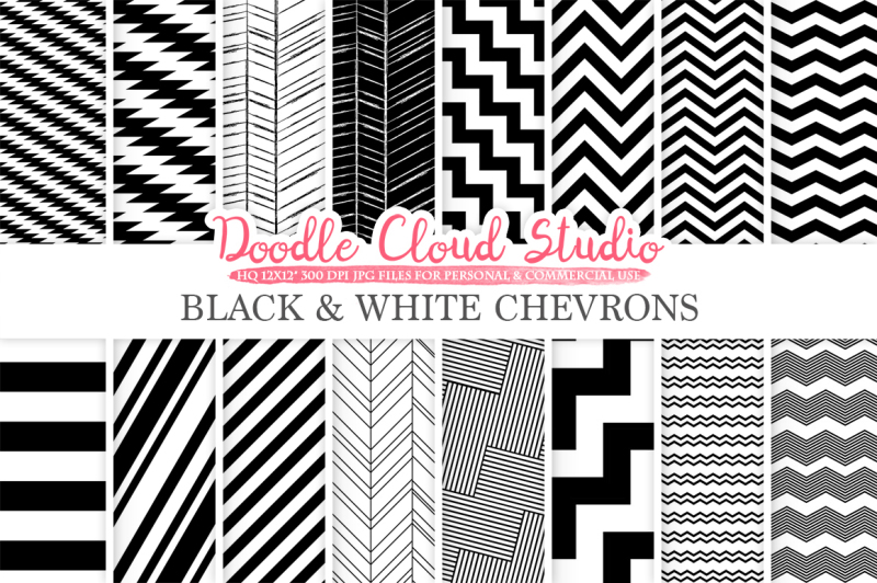 black-and-white-chevron-digital-paper-chevron-and-stripes-pattern-zig-zag-lines-background-for-personal-and-commercial-use