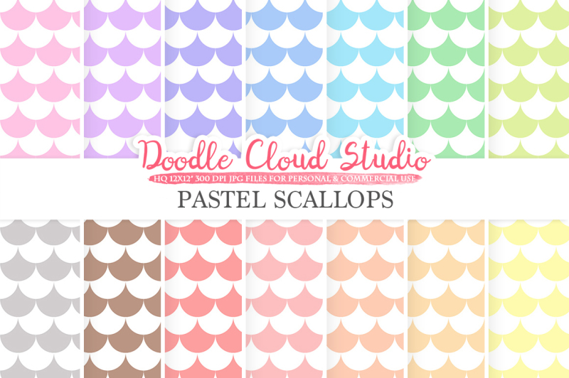 pastel-scallops-digital-paper-scallops-patterns-digital-scallops-pastel-colors-background-instant-download-for-personal-and-commercial-use
