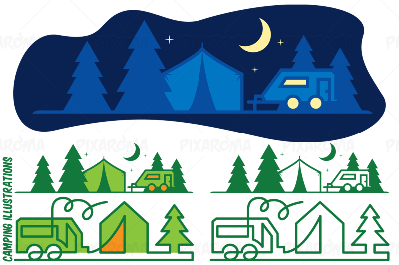 camping-flat-vector-illustration