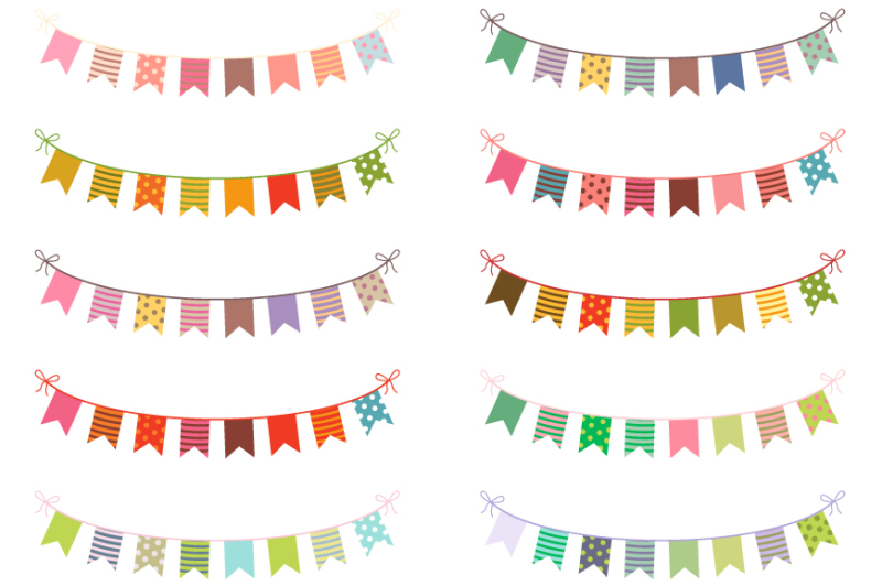 cute-colorful-bunting-clipart-set-birthday-banner-flags-clip-art