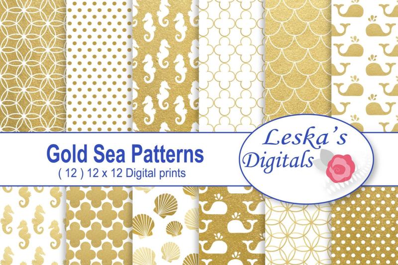 gold-sea-patterns-digital-paper