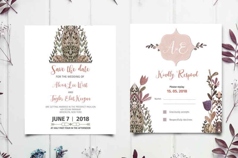 unique-floral-wedding-invitation
