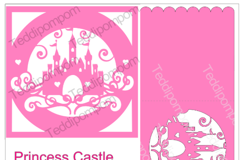 princess-castle-frame-and-card-set