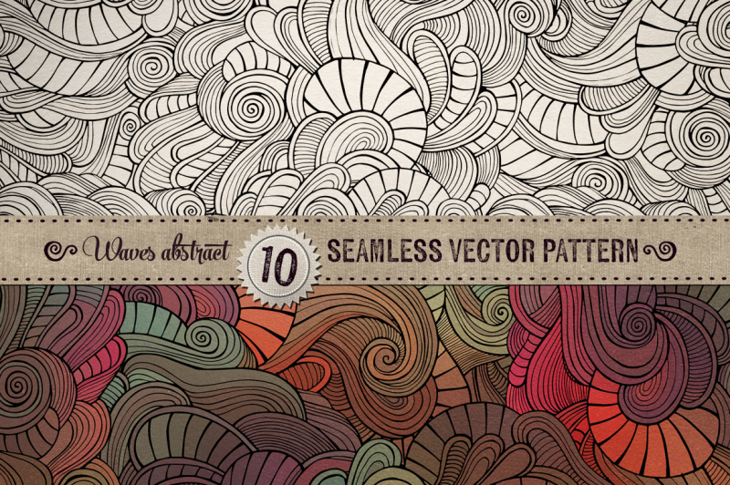 10-waves-seamless-patterns