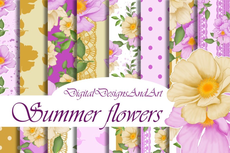 summer-flower-papers