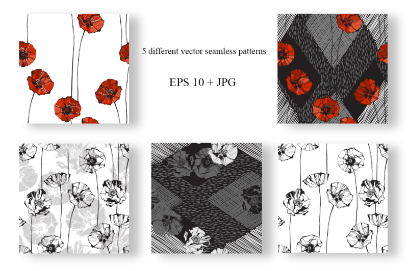 poppy-vector-collection
