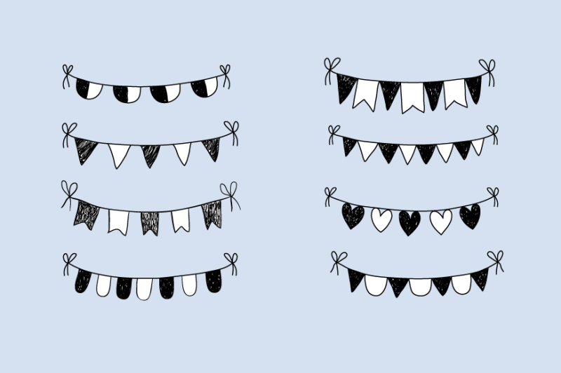 doodle-bunting-clip-art-hand-drawn-bunting-banner-clipart-birthday-flags-garland