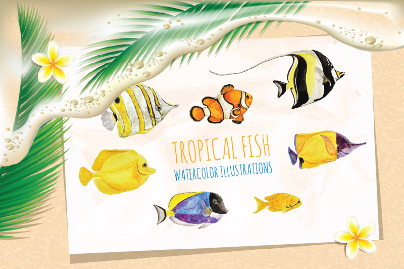 tropical-fish-watercolor-illustrations