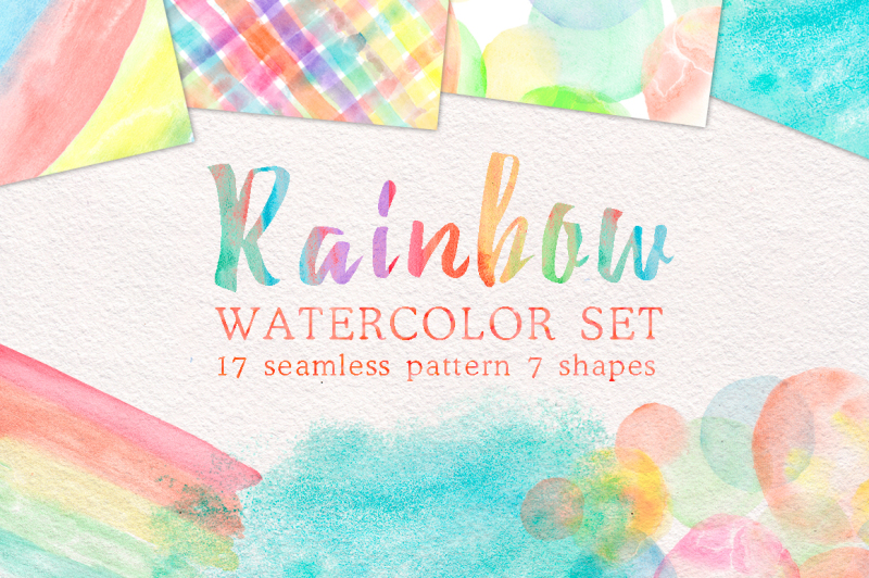 rainbow-watercolor-seamless-pattern