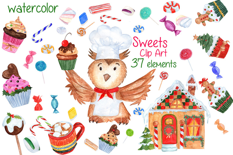 watercolor-christmas-sweets-clipart