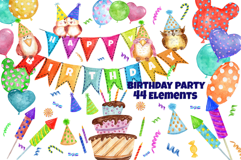 watercolor-birthday-party-clipart
