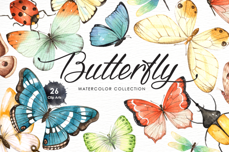 butterfly-watercolor-collection