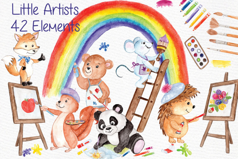 watercolor-animals-kids-clipart