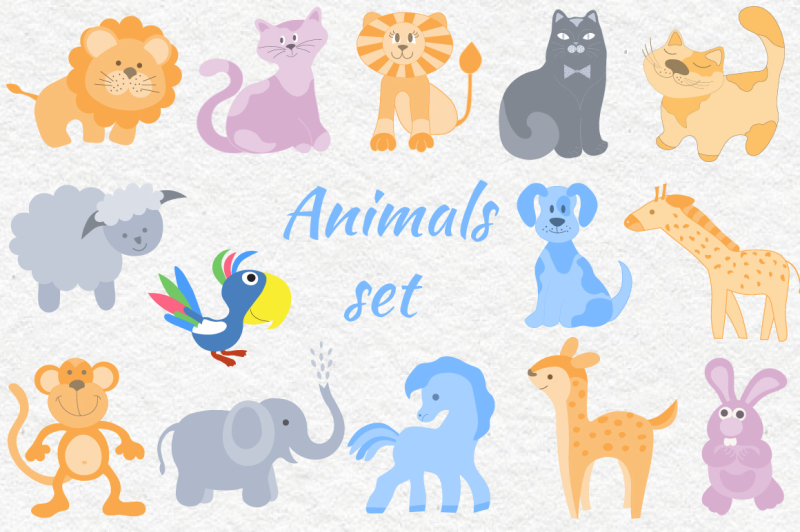 animals-vector-set