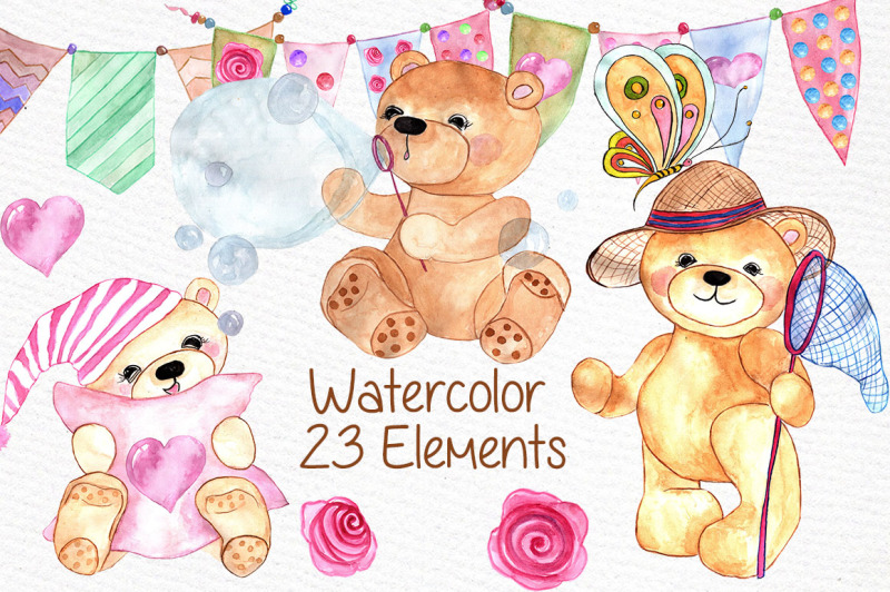 watercolor-teddy-bear-clipart