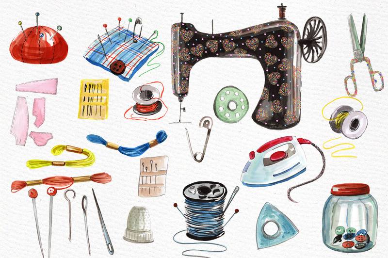 watercolor-sewing-set-clipart