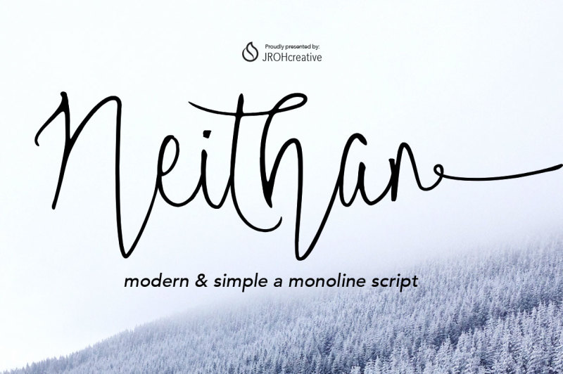 neithan-monoline-script
