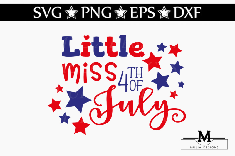 little-miss-fourth-of-july-svg