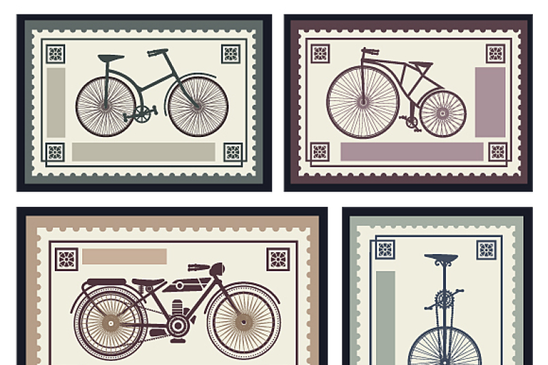 retro-vintage-bike-vector-set