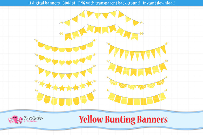 yellow-bunting-banners-clipart