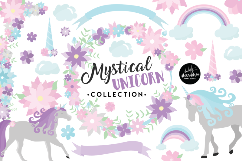 mystical-unicorn-graphics-and-patterns-bundle