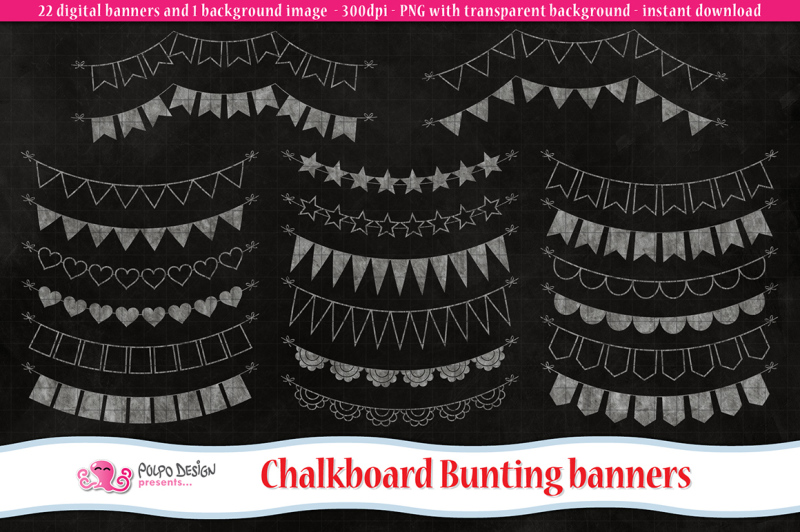 chalkboard-bunting-banners-clipart